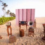 Music Instrument on Beach Wedding
