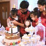 Shaarav cut the birthday cake with his family at his birthday event organised by The Wingmen